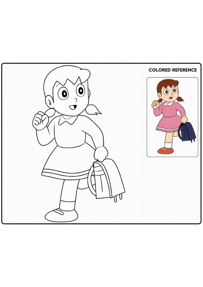 Doraemon Printable Coloring Book - 55 A4 Pages
