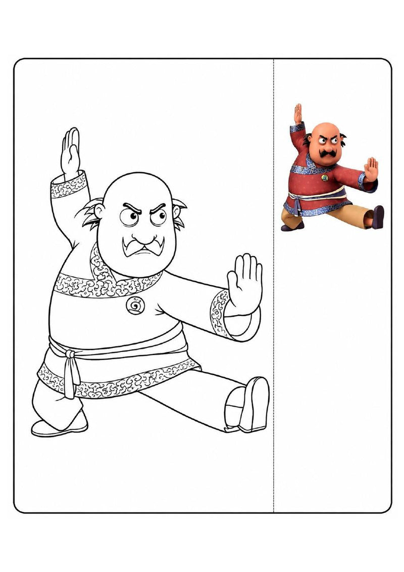 Motu Patlu Printable Coloring Book - 57 A4 Pages