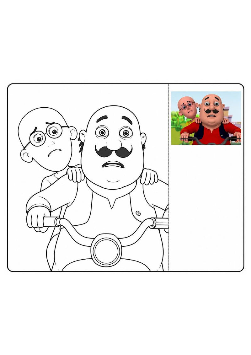 Motu Patlu Printable Coloring Book - 57 A4 Pages