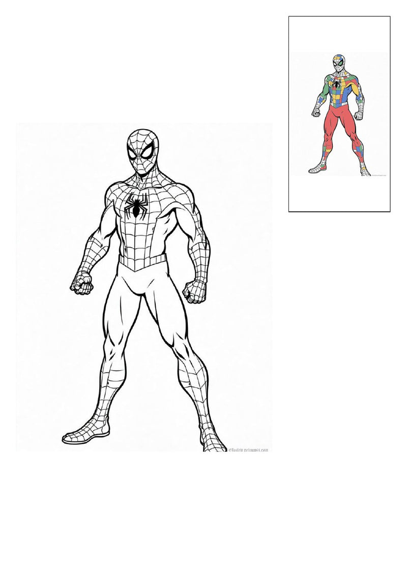 Spider-Man Printable Coloring Book - 89 A4 Pages