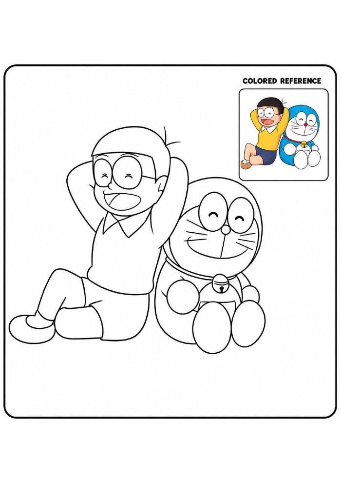 Doraemon Printable Coloring Book - 55 A4 Pages