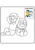 Doraemon Printable Coloring Book - 55 A4 Pages included in All Books Mega Bundle