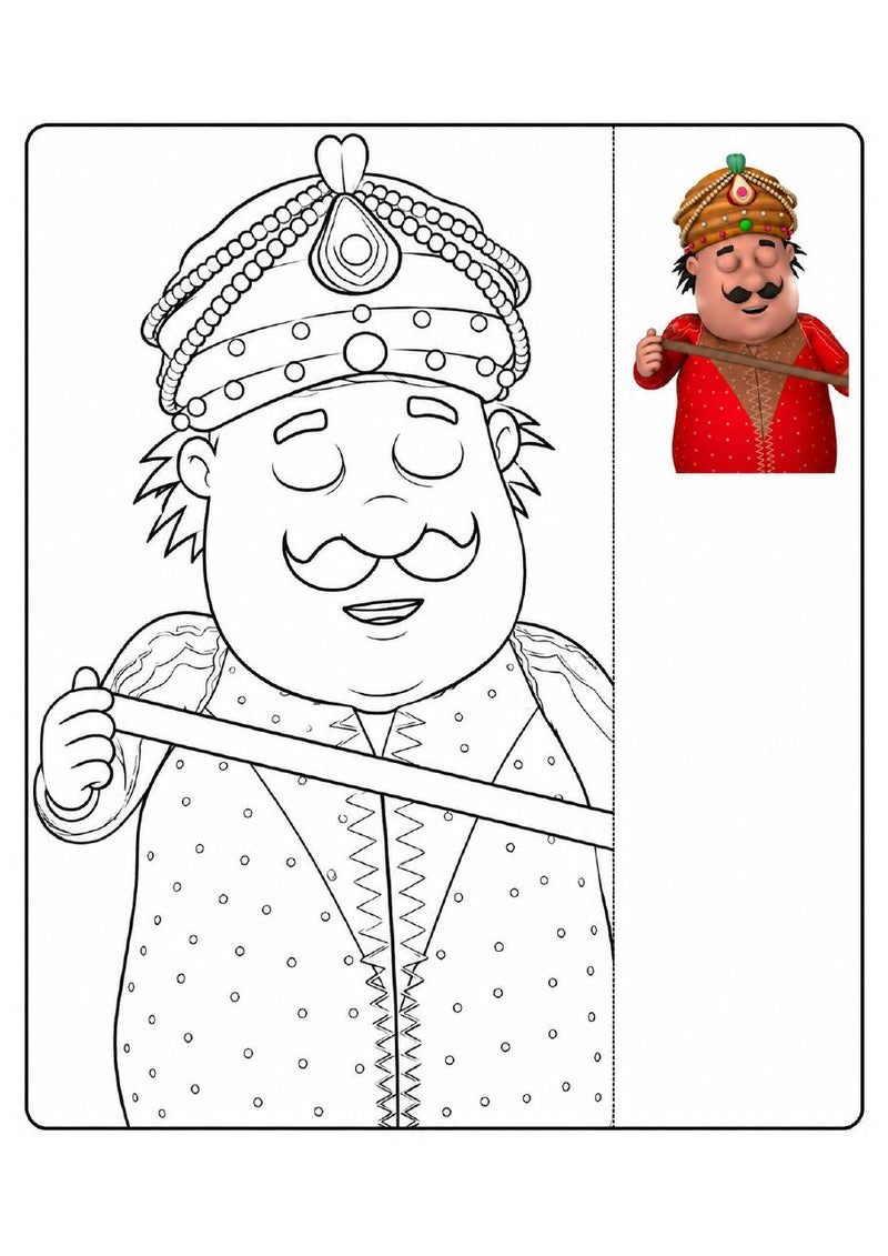 Motu Patlu Printable Coloring Book - 57 A4 Pages