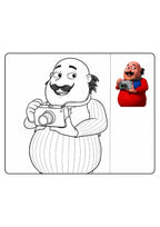 Motu Patlu printable coloring page preview 4