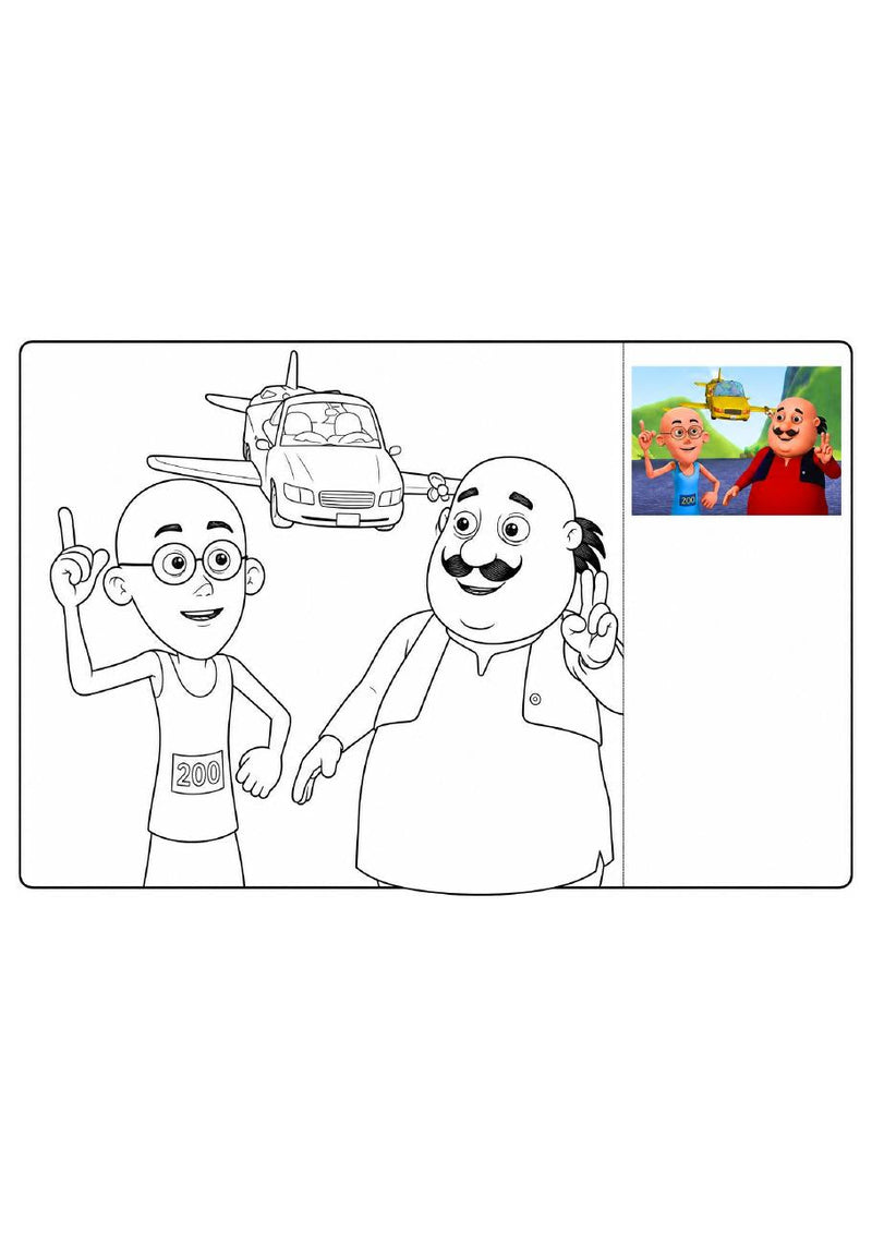 Motu Patlu Printable Coloring Book - 57 A4 Pages